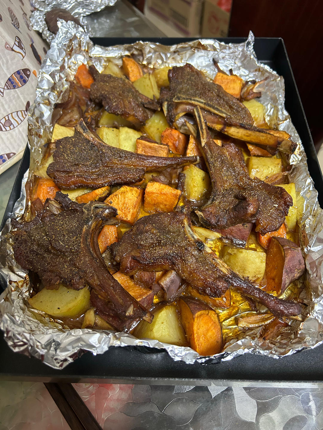 超好吃的烤羊排烤箱版