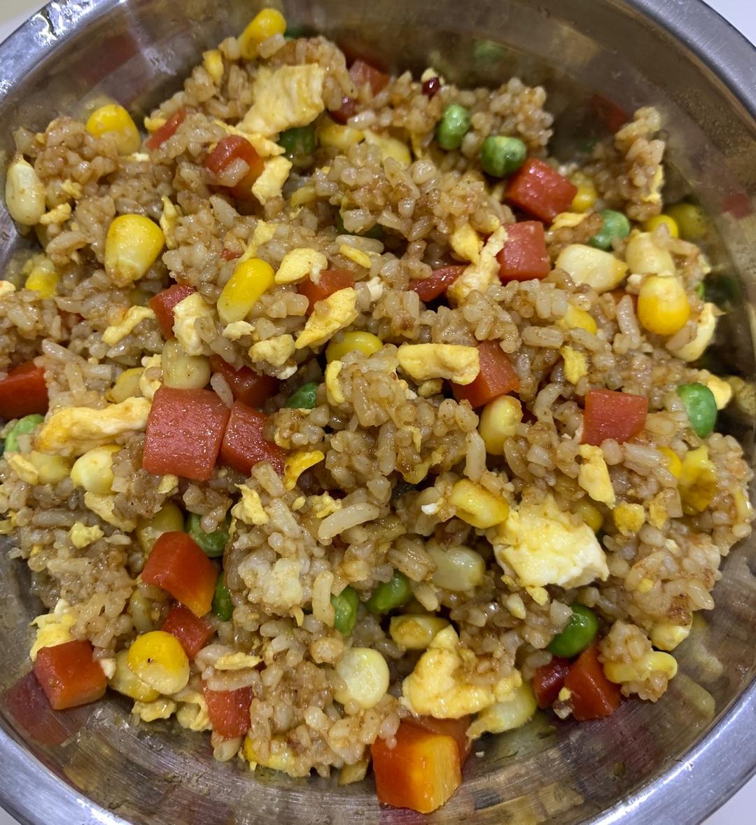 零失手！好看好吃的咖喱杂菜炒饭！