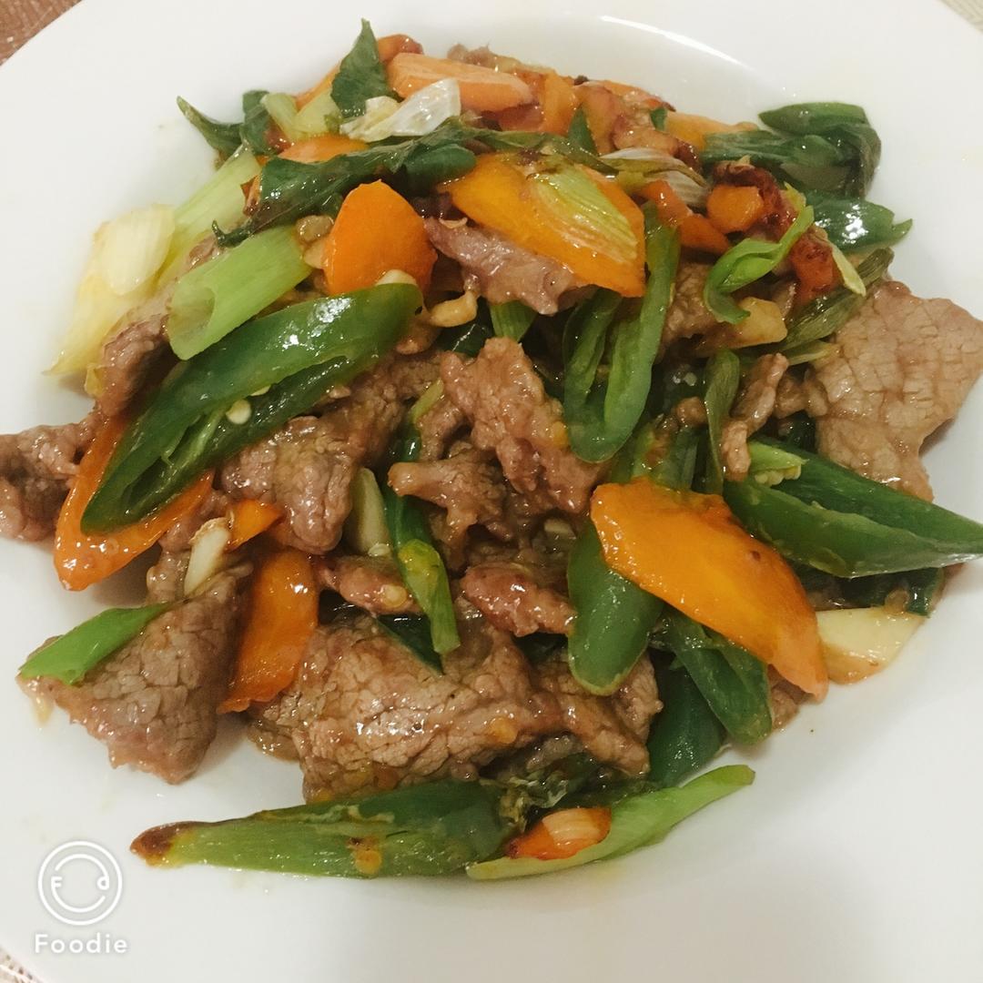 葱爆羊(牛)肉