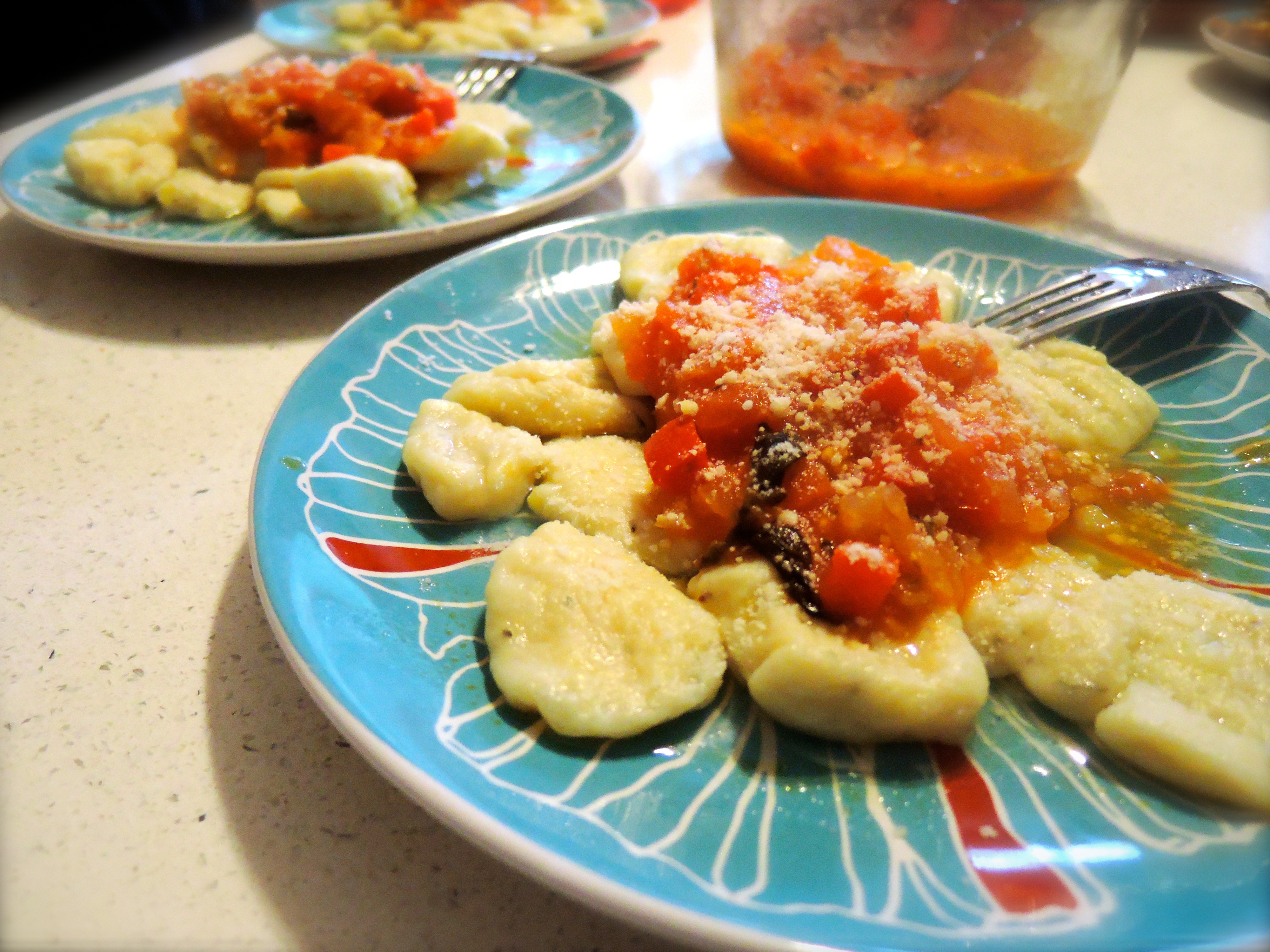 罗勒土豆面疙瘩 gnocchi with basil