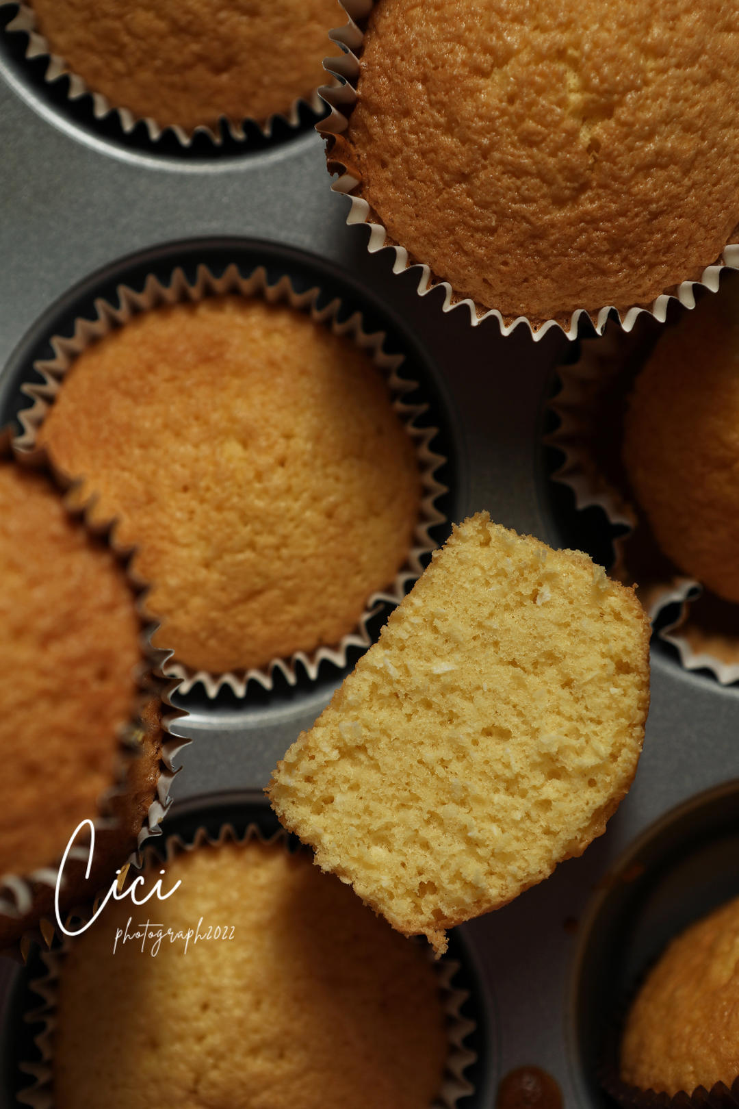 椰蓉杯子蛋糕💯椰香浓郁超好吃‼️全蛋法超简单易上手‼️