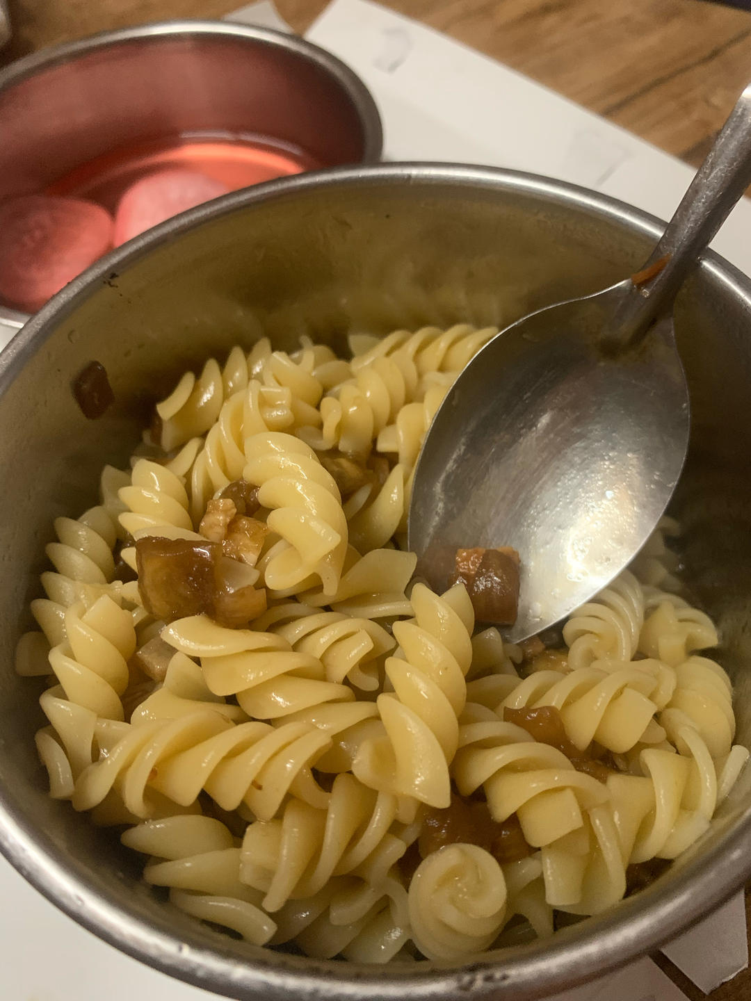 茄子肉丁打卤面