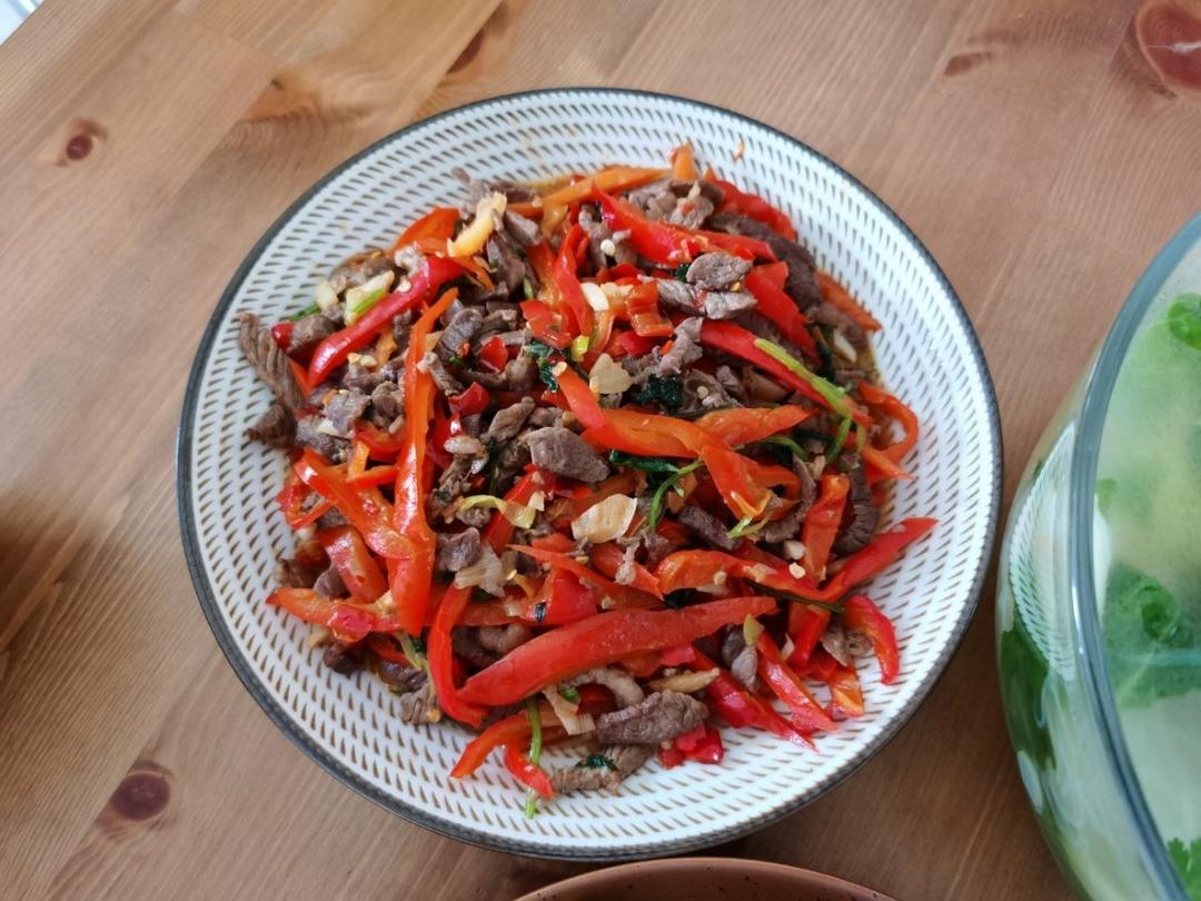 小炒黄牛肉（湘菜）