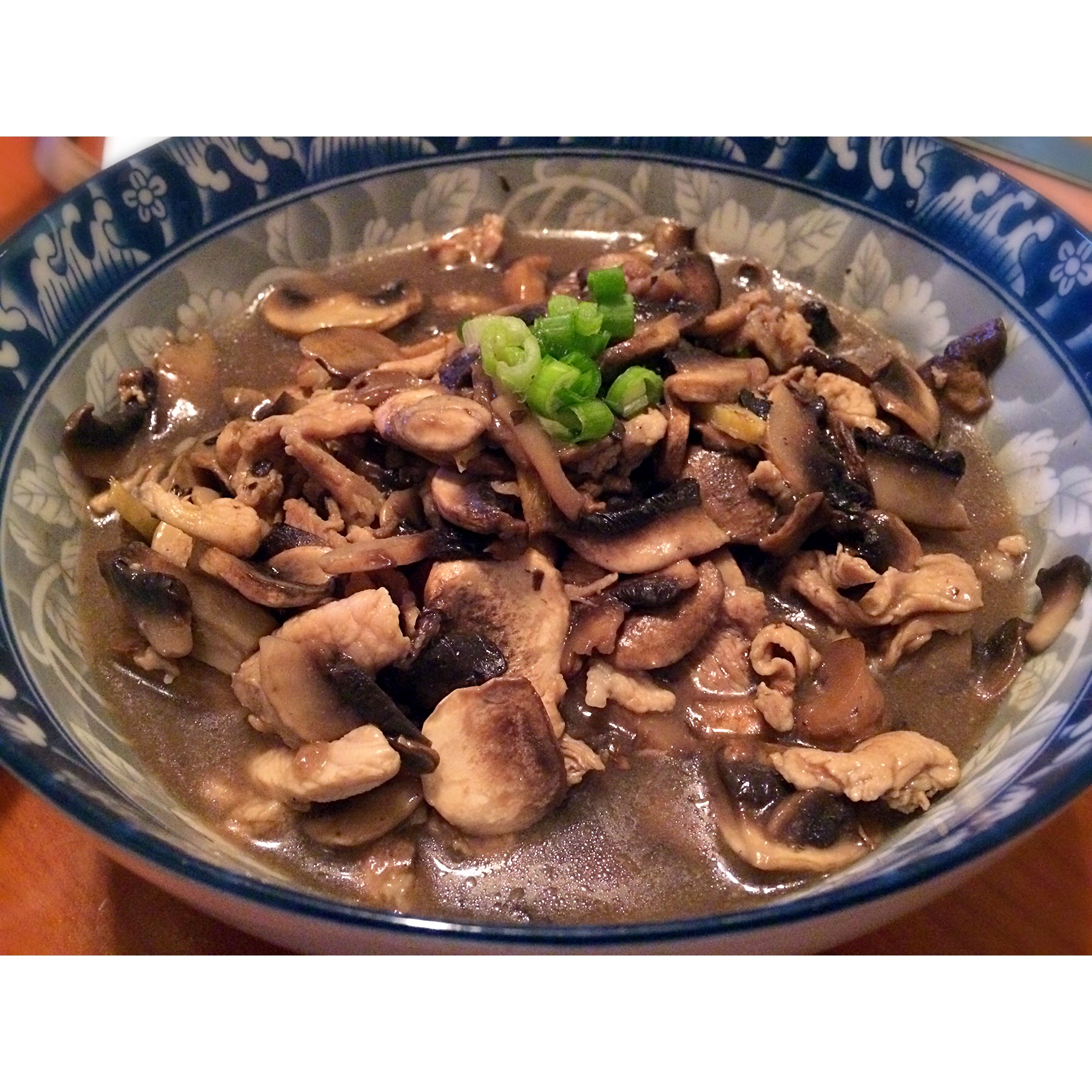 蘑菇炒肉片