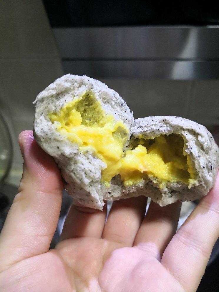 自制无油奶黄包