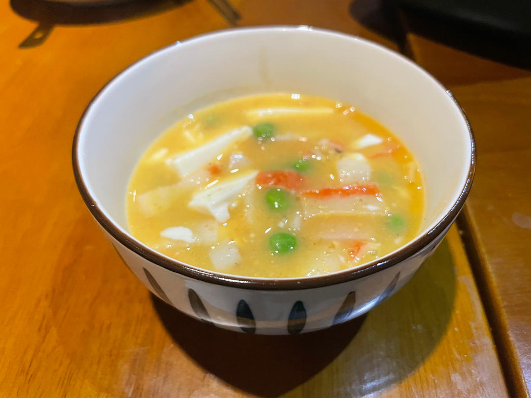 咸蛋黄豆腐羹