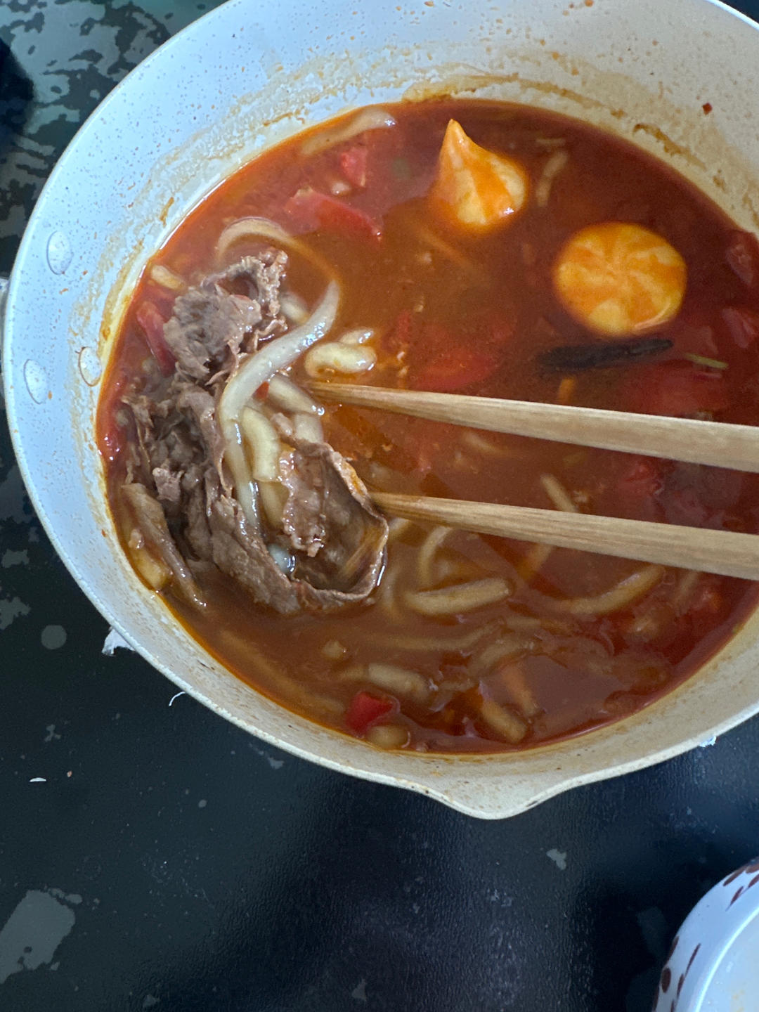 🍅番茄火锅肥牛土豆粉｜🌶️妥妥的夜宵天花板