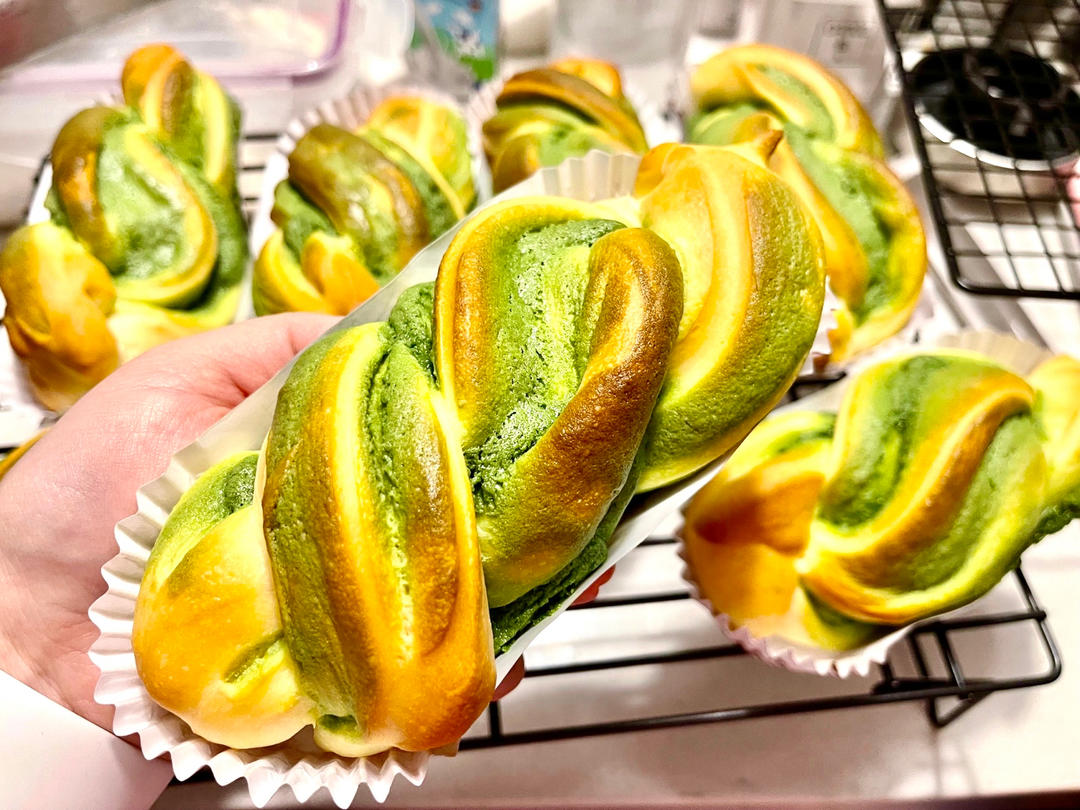 抹茶奶酥吐司