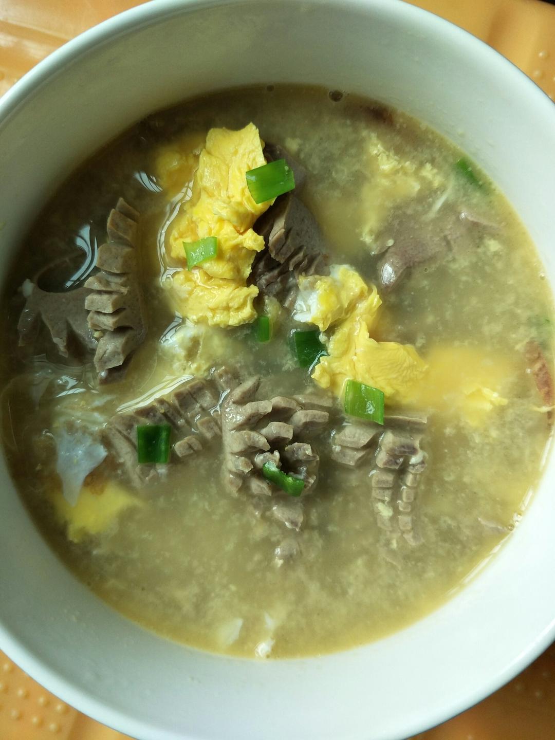 冰雪傲梅梅做的猪腰鸡蛋汤