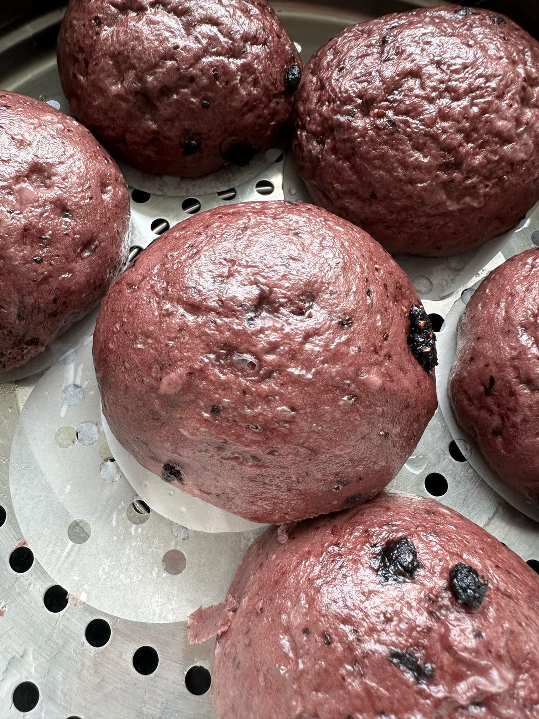 桑葚牛奶馒头的做法