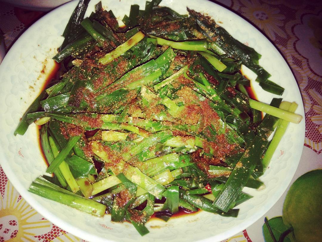 孜然韮菜的做法