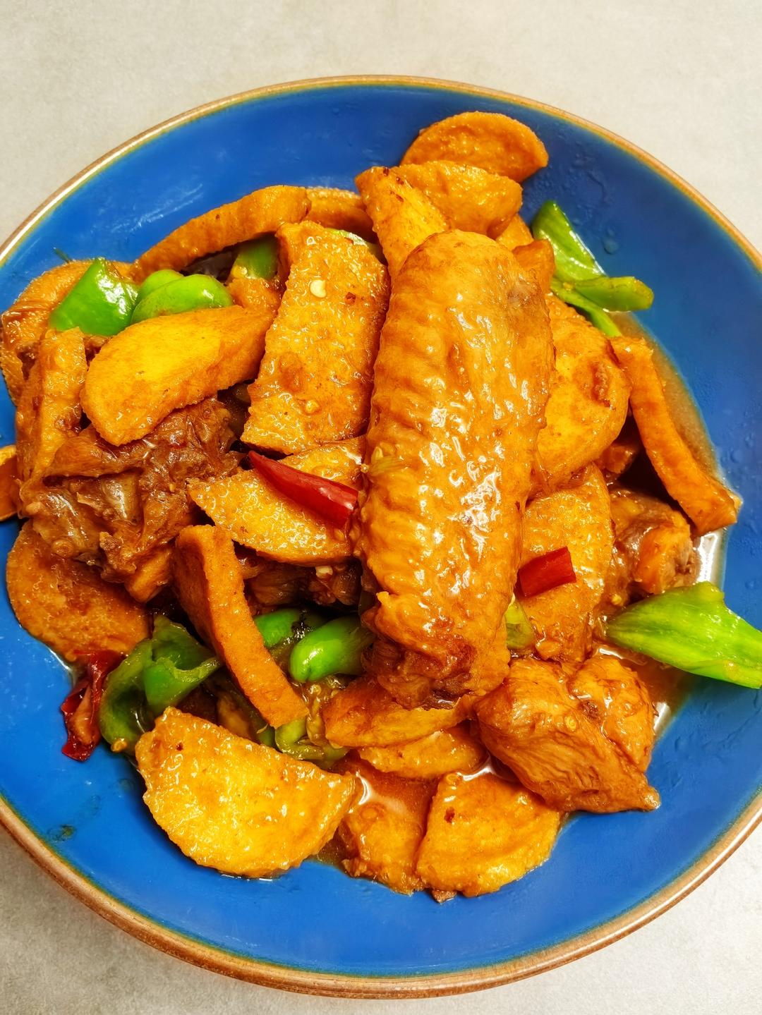 红烧鸡翅素鸡