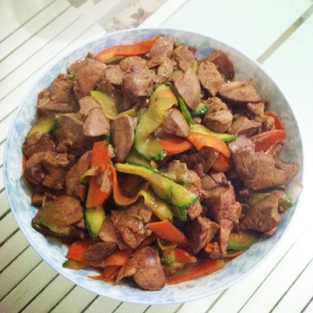 酱炒鸡肝