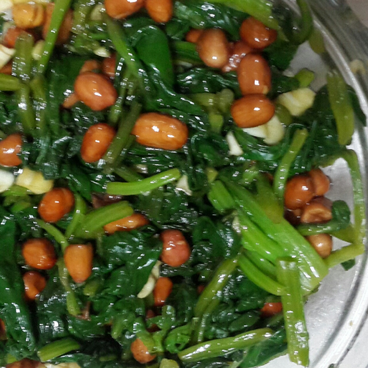 陈醋菠菜花生米