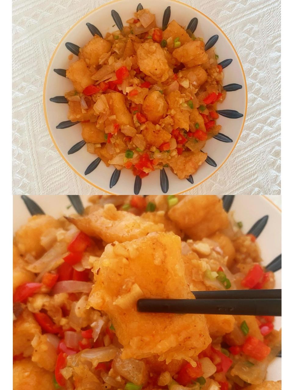 铁板虾滑🦐的做法