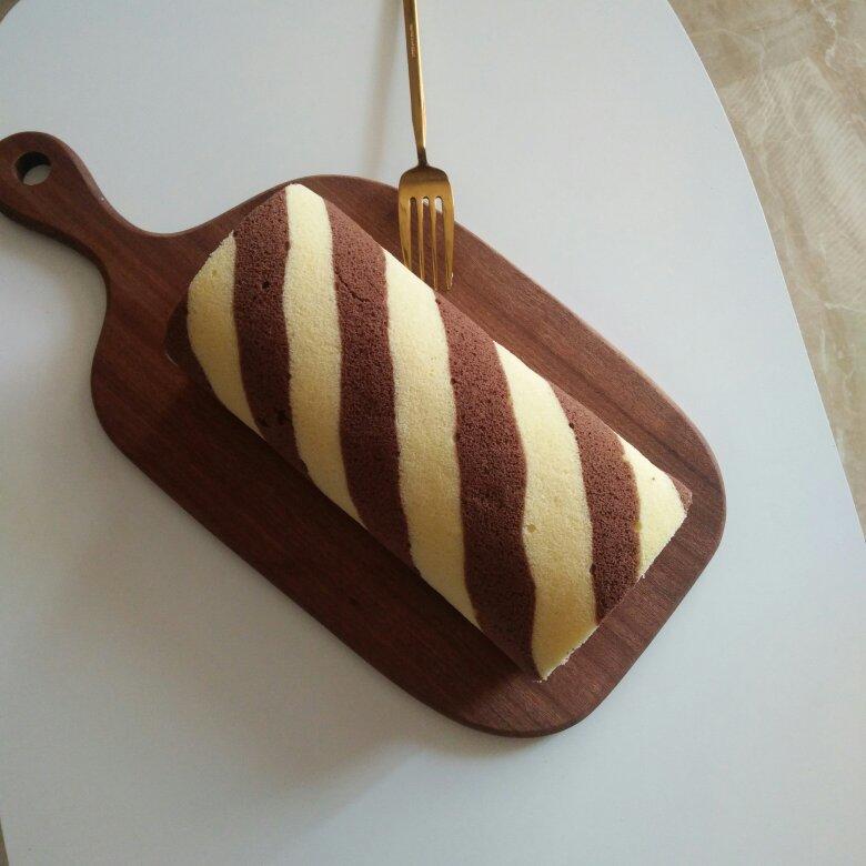 斑马纹戚风蛋糕