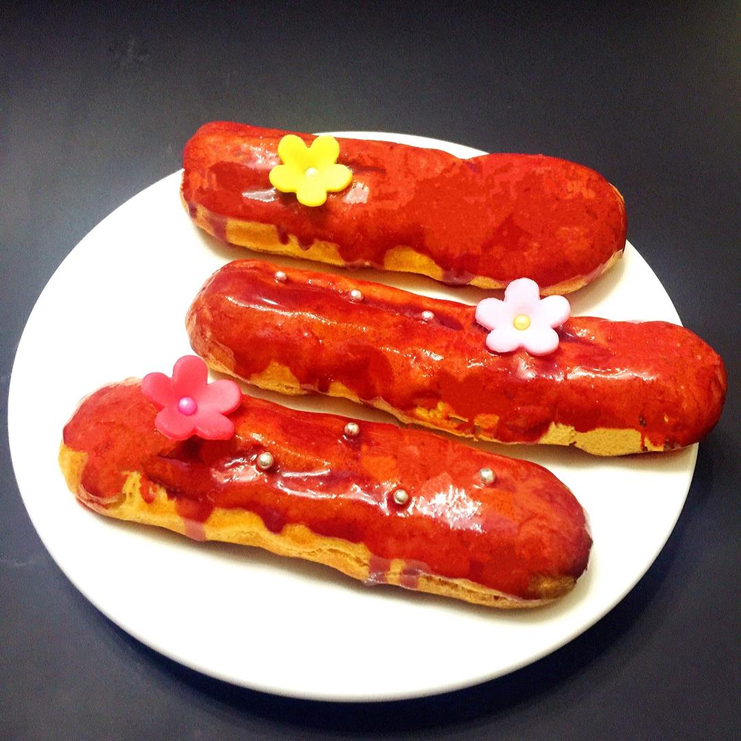 （视频菜谱）手指泡芙 Éclair／闪电泡芙