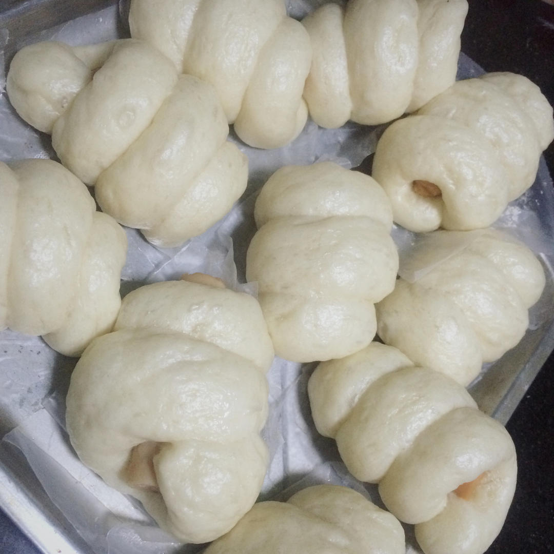 快手火腿卷～一次发酵