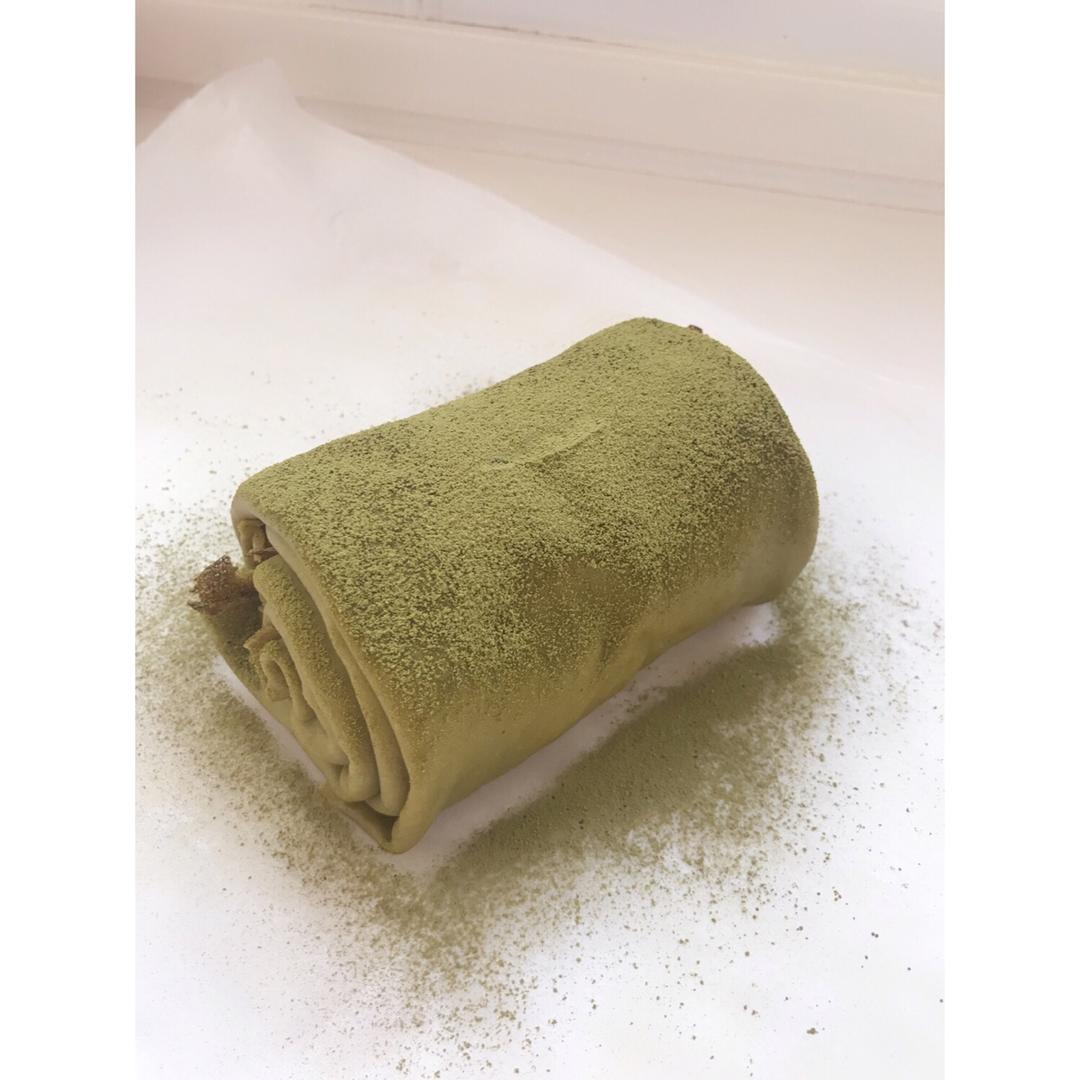 网红食谱│抹茶毛巾卷