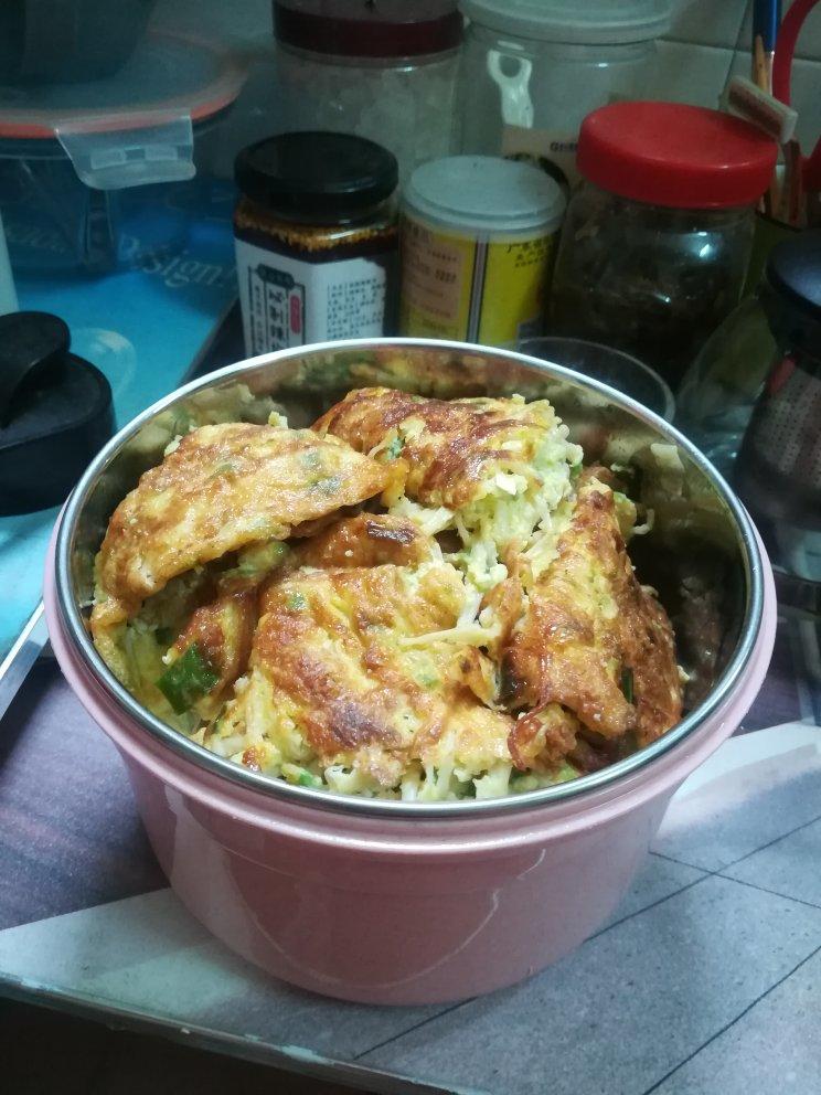 好吃营养的金针菇煎蛋