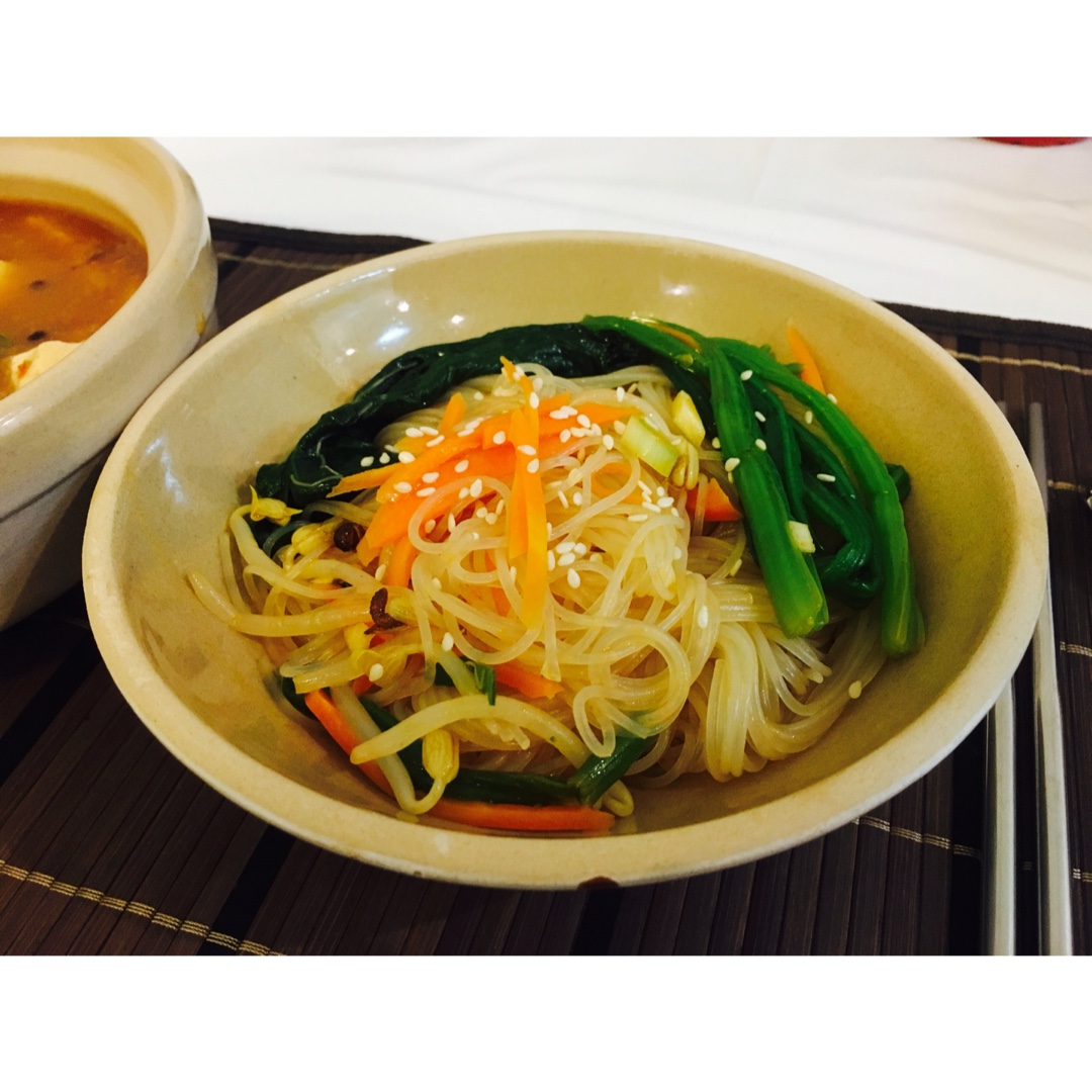 凉拌菠菜粉丝