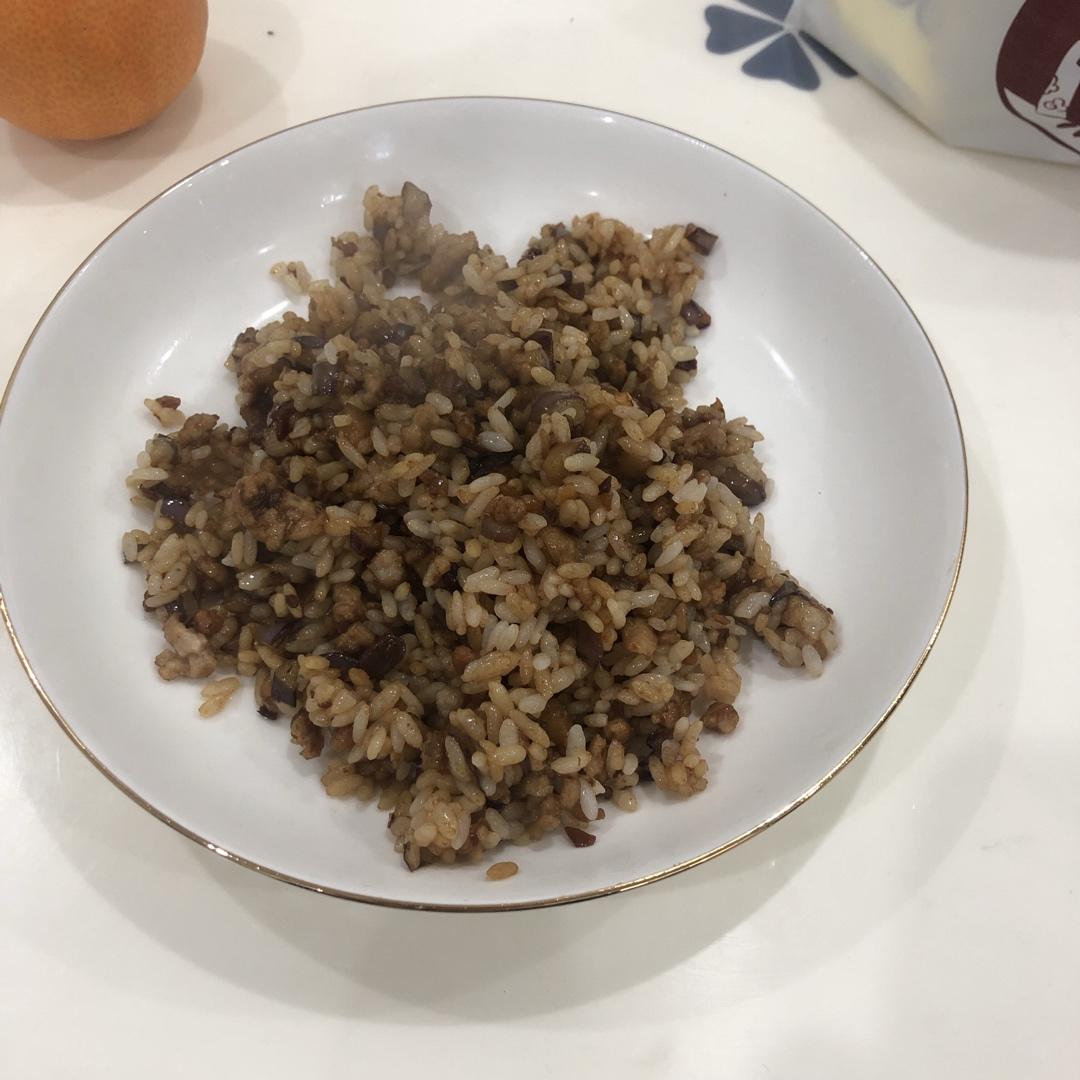 特别好吃的茄子炒饭