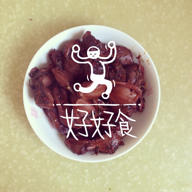 香辣卤鸡胗