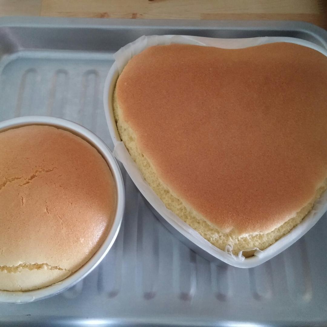 6寸原味戚风蛋糕