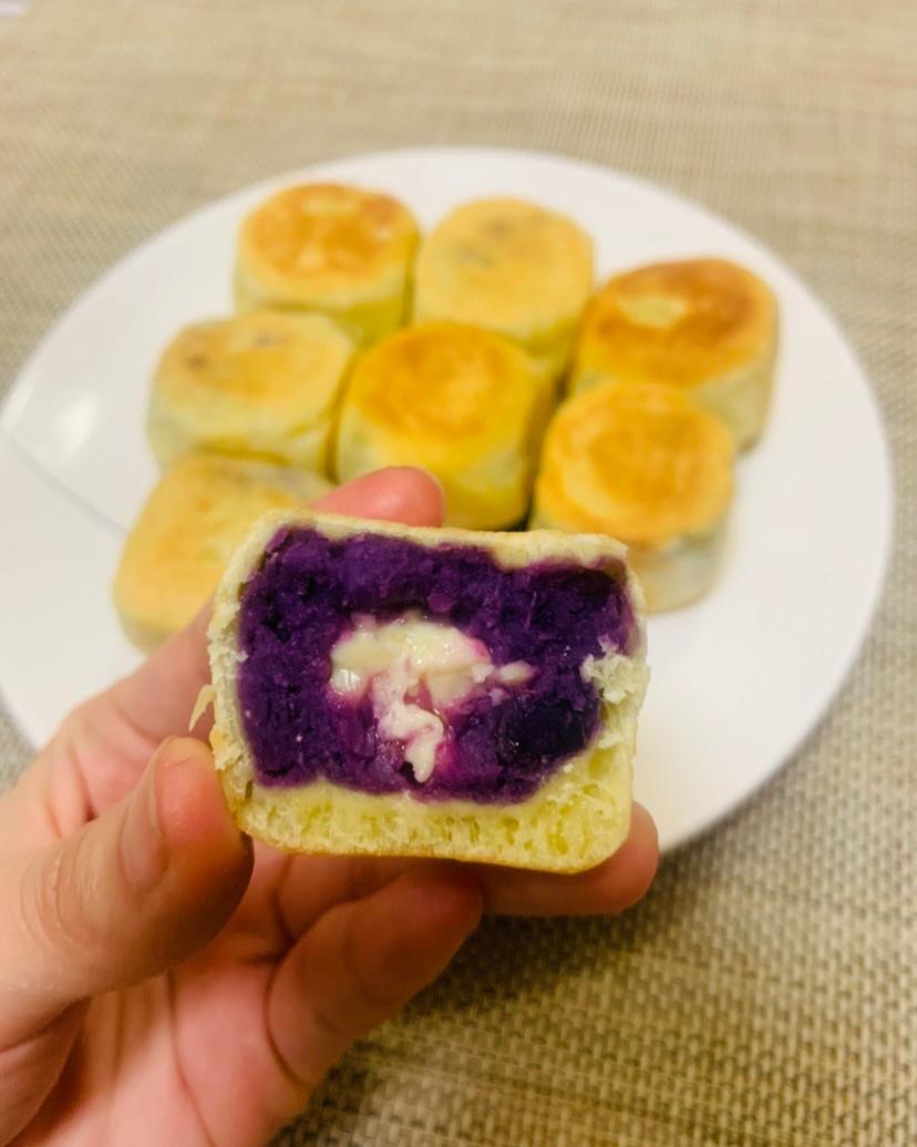 【爆浆紫薯仙豆糕】