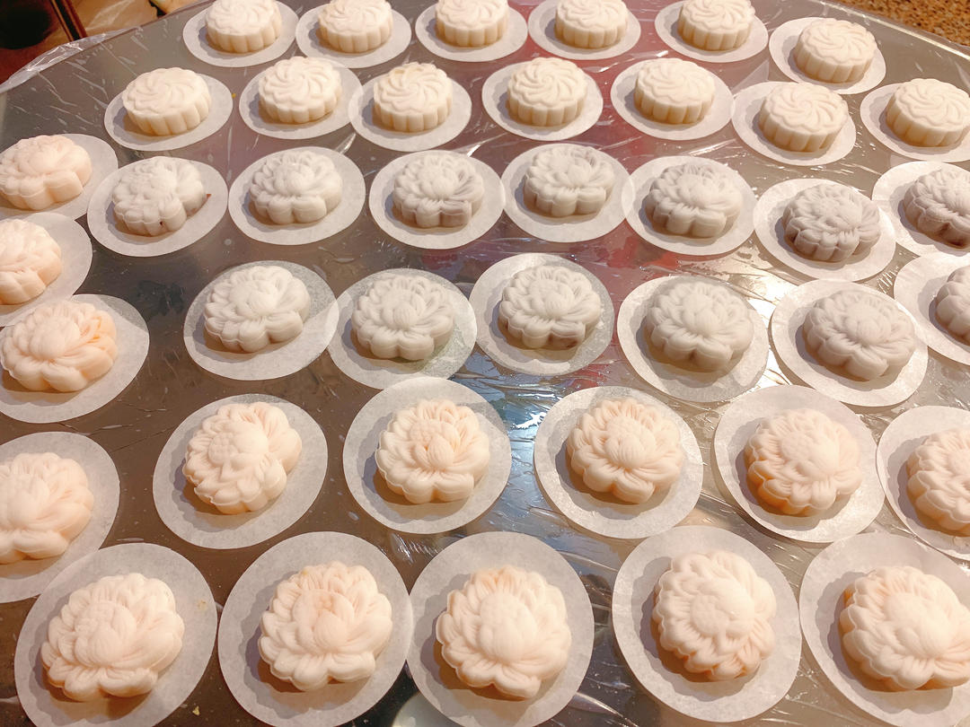 广东经典点心-豆沙水晶饼