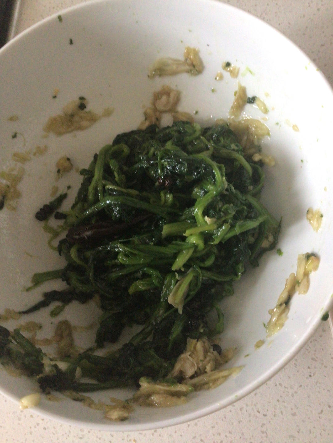 凉拌菠菜(家传秘方)