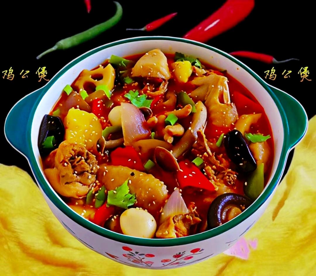 比店里好吃的重庆鸡公煲！