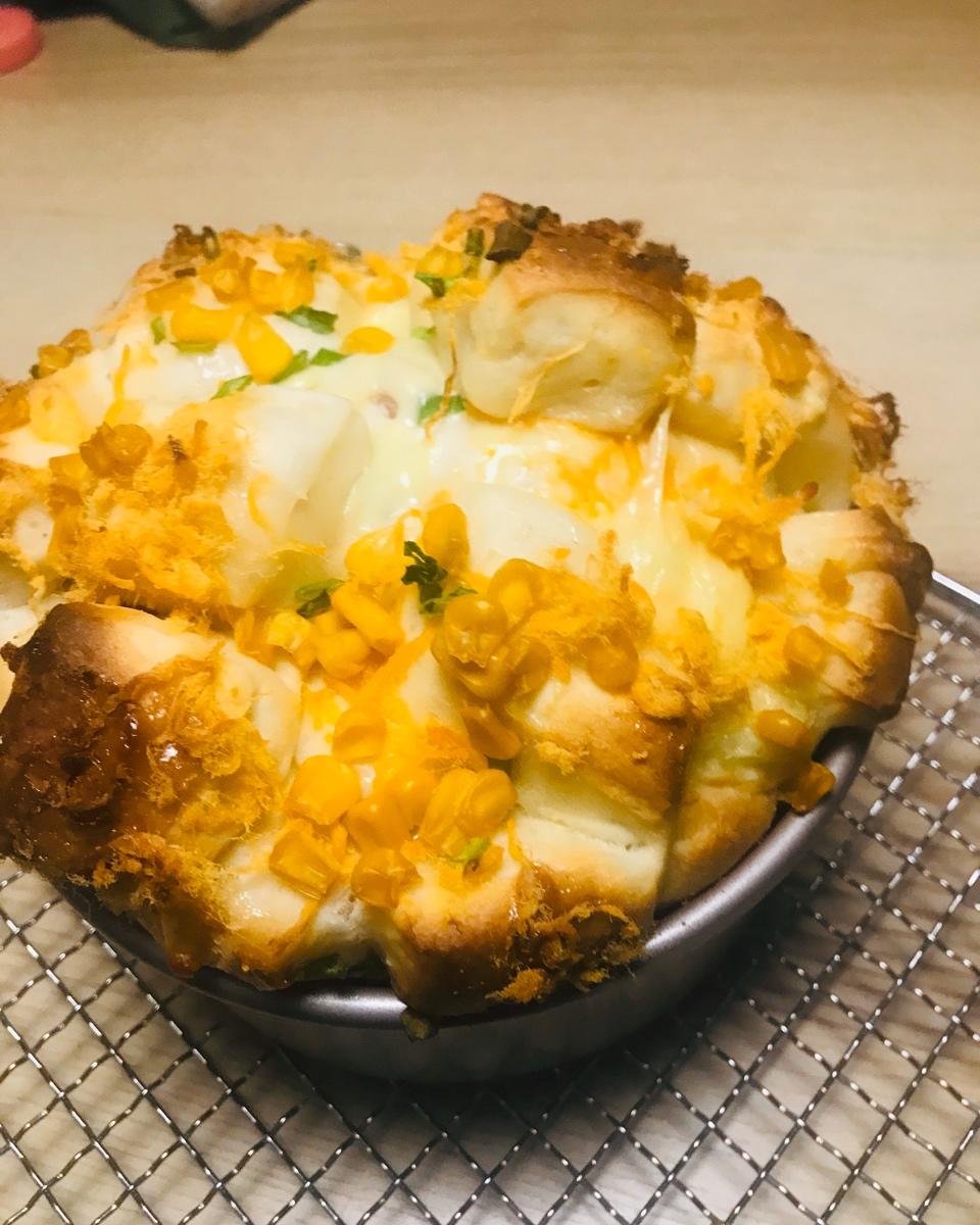 肉松手撕面包—超软会爆浆的面包哟