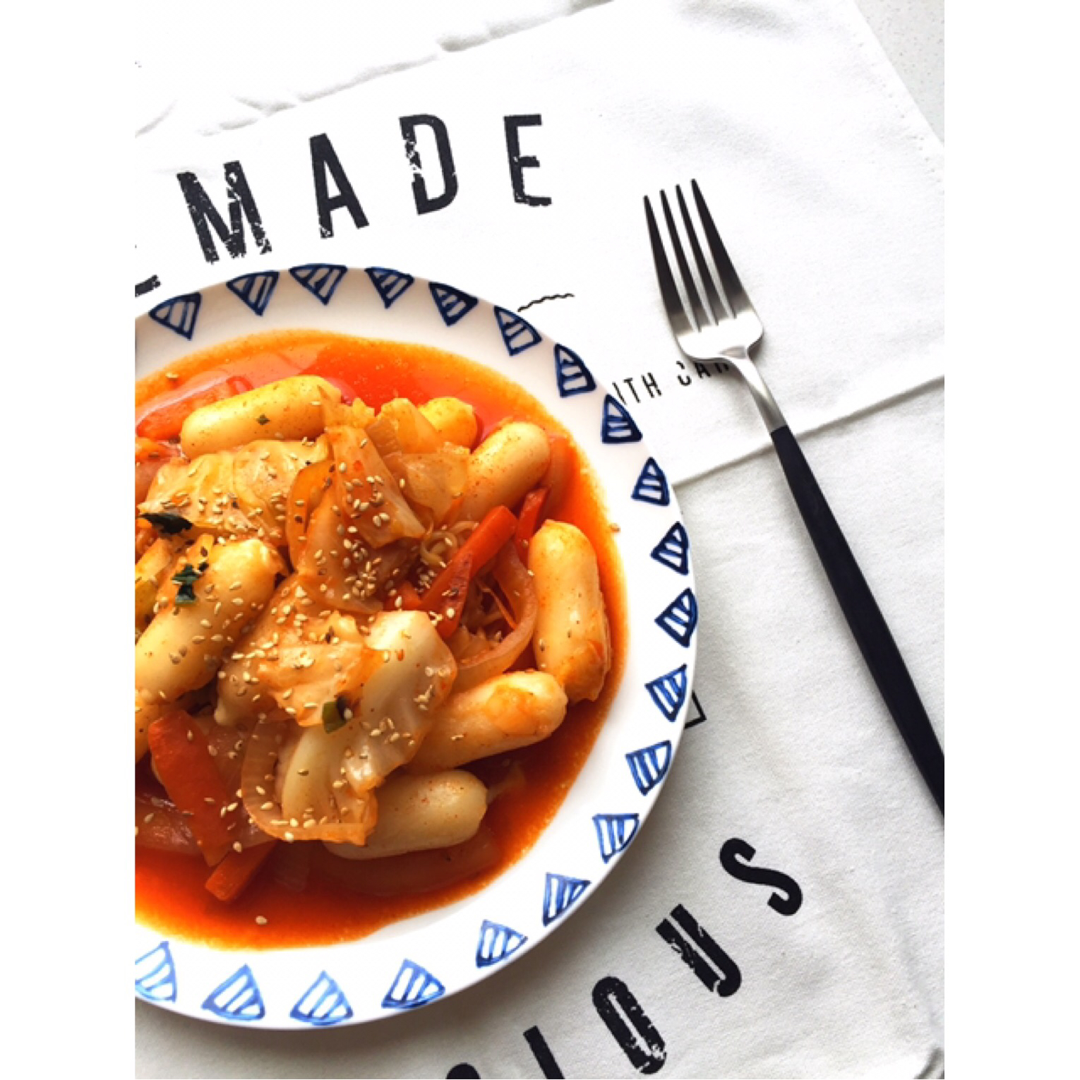 韩式辣炒年糕（or网红芝士套路之芝心年糕）