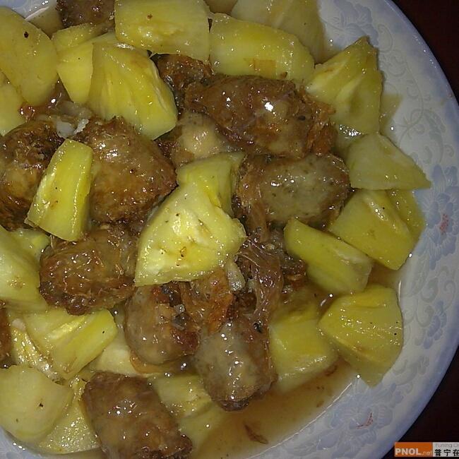 潮汕普宁凤梨炒粿肉