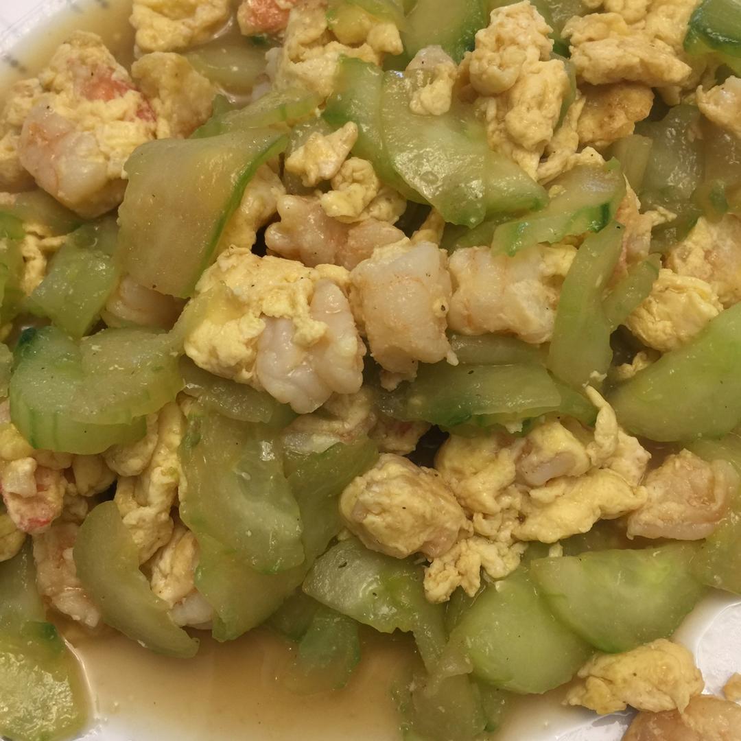 黄瓜鸡蛋炒虾仁