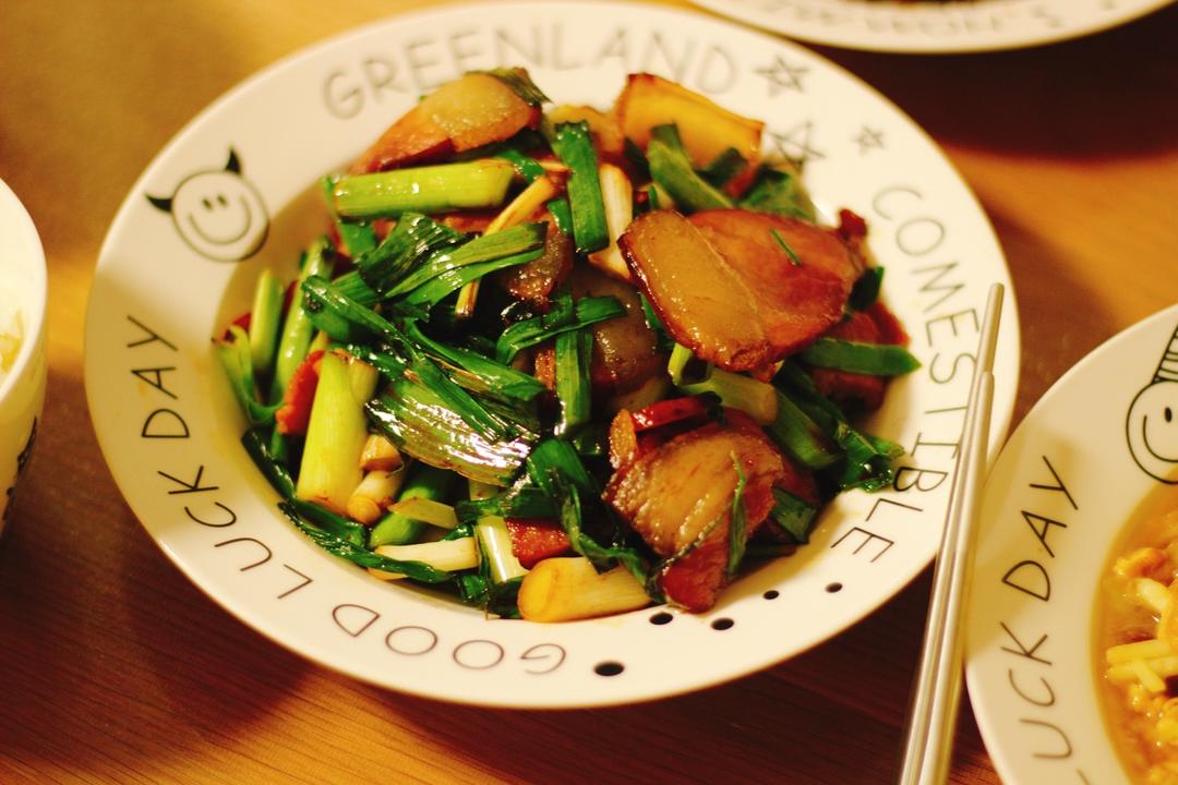 青蒜炒腊肉