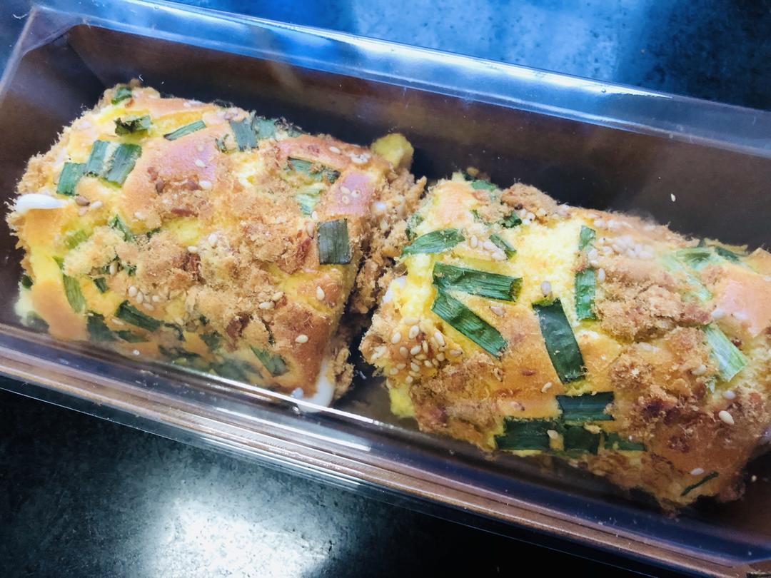 香葱肉松蛋糕卷