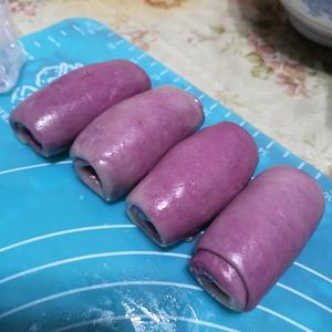 紫薯肉松蛋黄酥的做法 步骤9