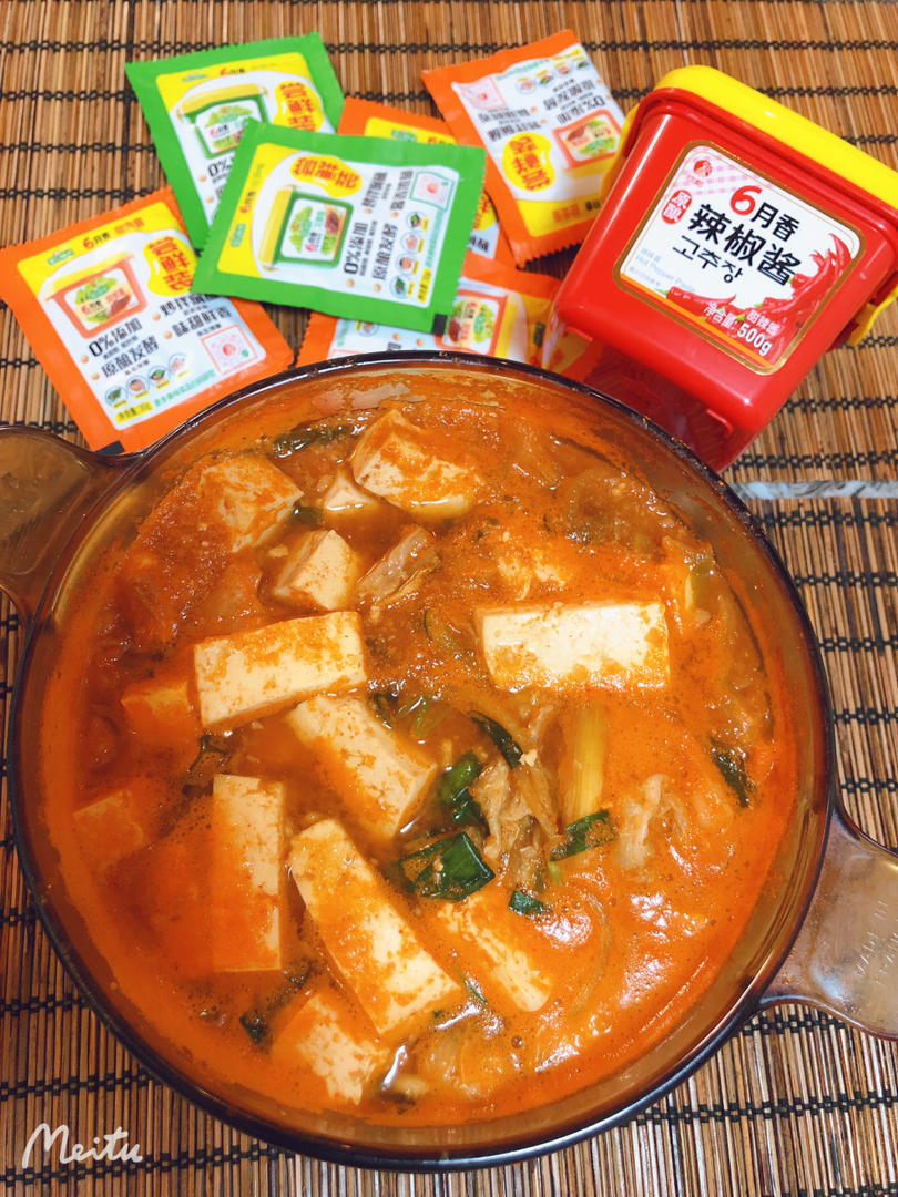 超浓郁的韩式辣白菜豆腐汤‼️冬日治愈美食