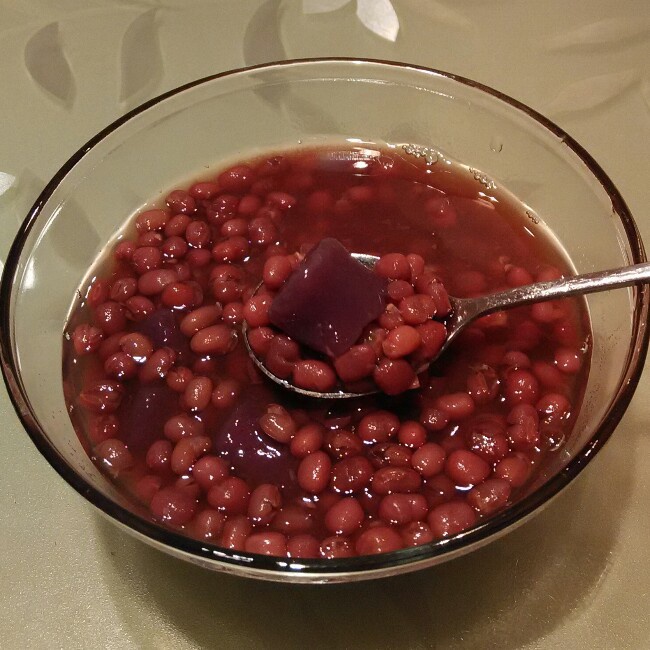 芋圆红豆汤