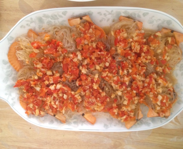 蒜蓉粉丝蒸扇贝