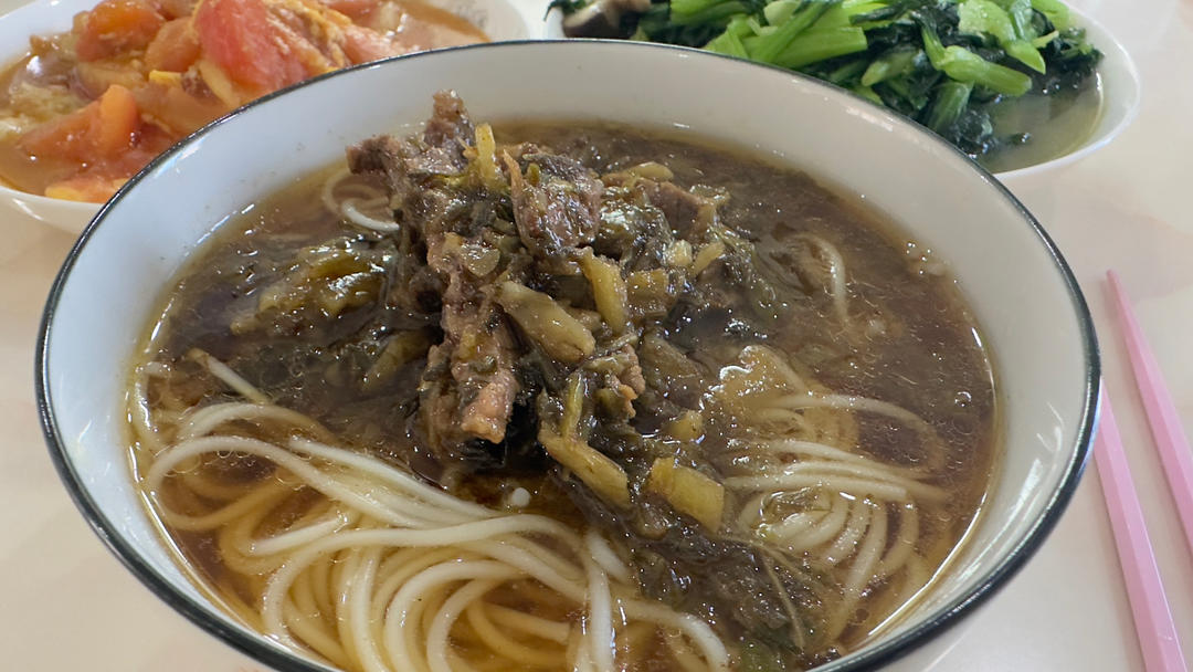 雪菜炒牛肉丝