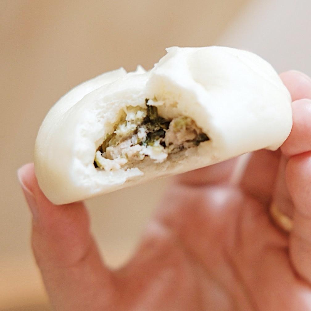 白萝卜芹菜肉包子（揉面包包子有小视频）