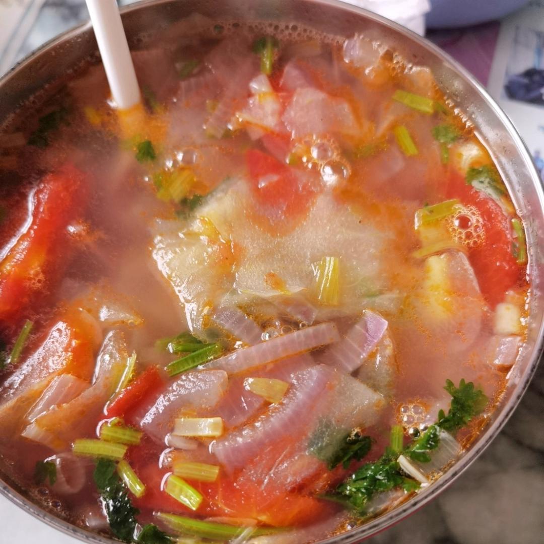 老黄瓜种番茄汤