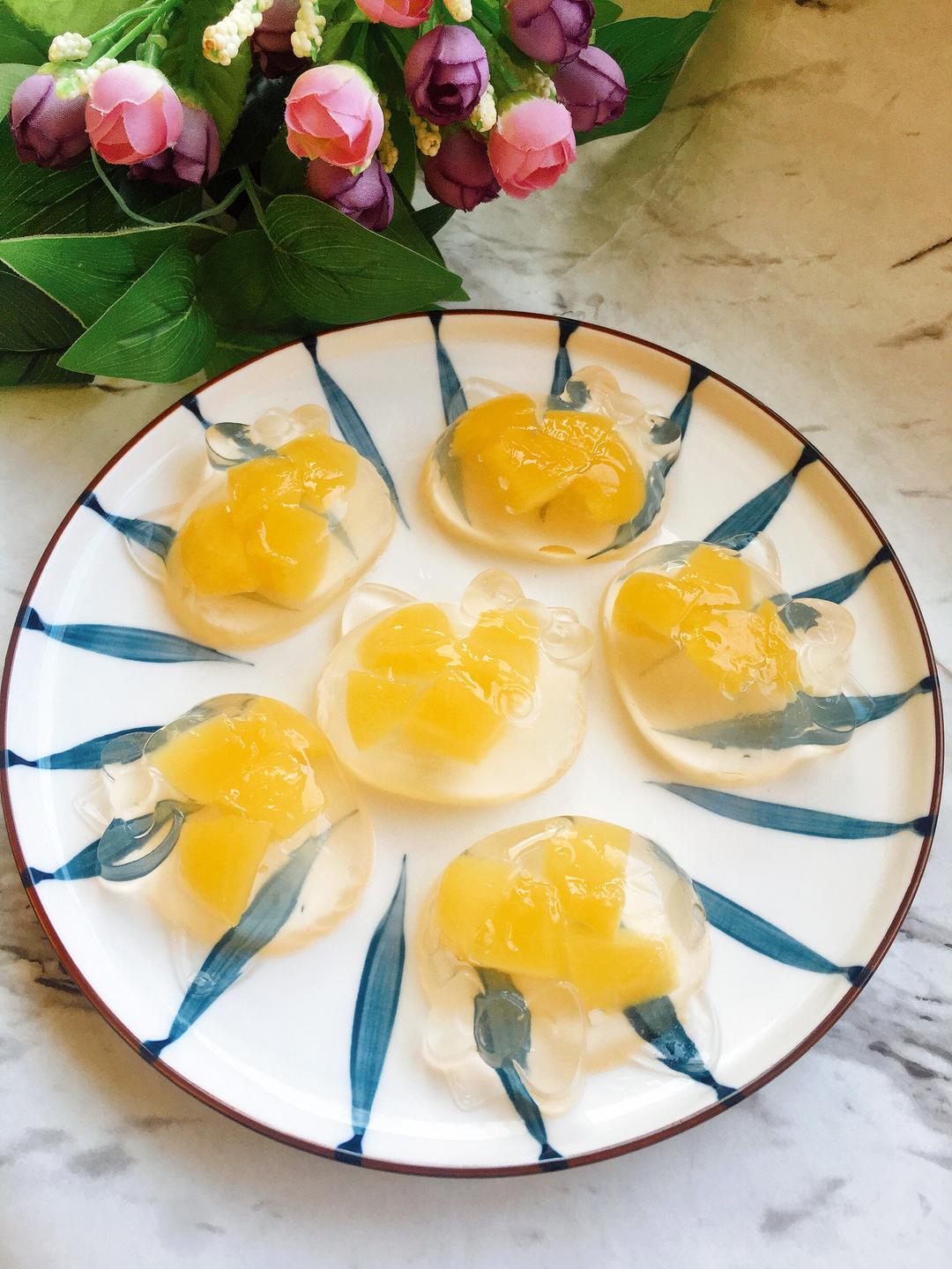 黄桃果冻（寒天粉版）