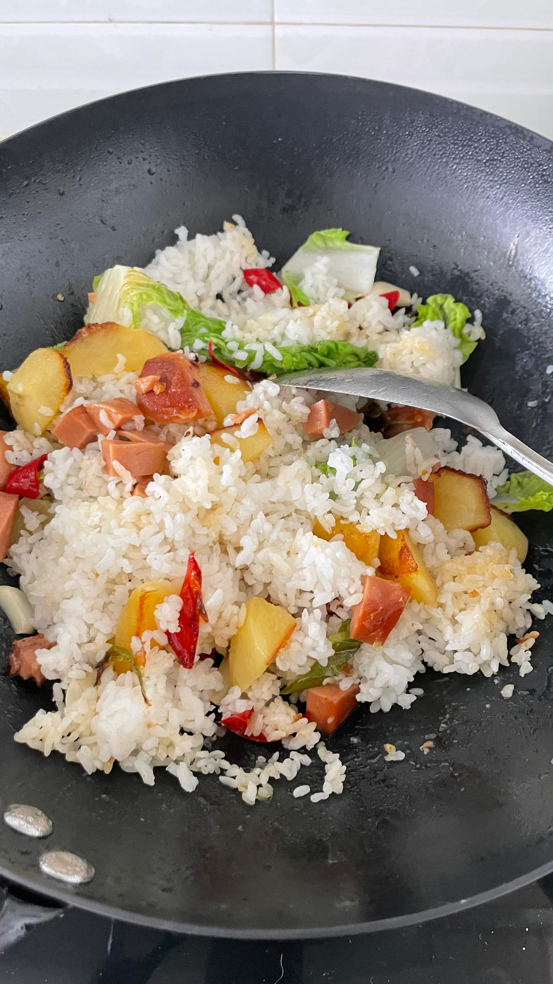 土豆饭，香掉牙的锅巴洋芋饭