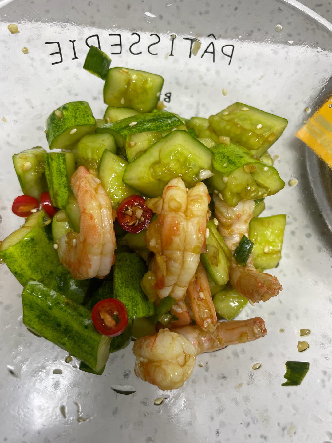 减脂一定要吃的凉拌虾仁黄瓜🦐