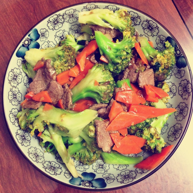 西兰花炒牛肉