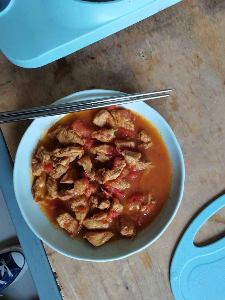 西红柿炒鸡胸肉
